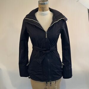 SUPERDRY Professional The Windmac Ladies Black Coat-‎ Size Small